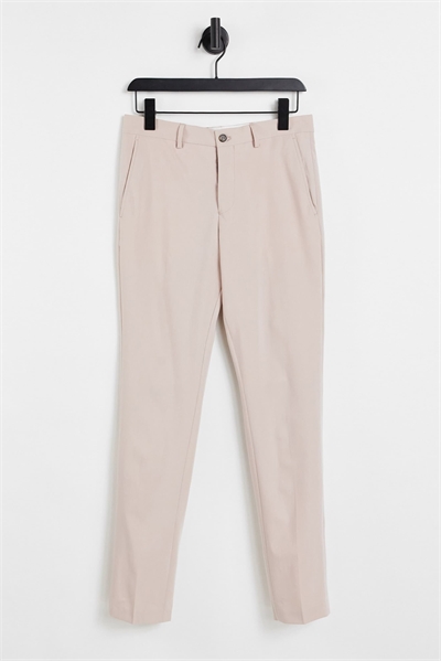 Брюки из костюма премиум-класса, приталенный крой, розовые артикул 1688504