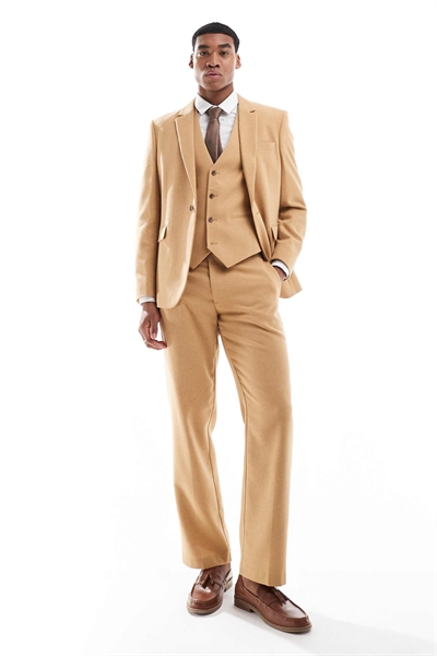 Брюки прямого кроя из шерсти артикул 138744699