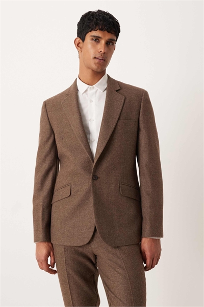 Пиджак из смешанной шерсти приталенного кроя артикул 148609080