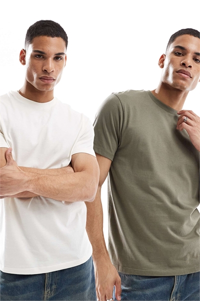 Набор из 2 футболок с круглым вырезом Essentials артикул 143484808