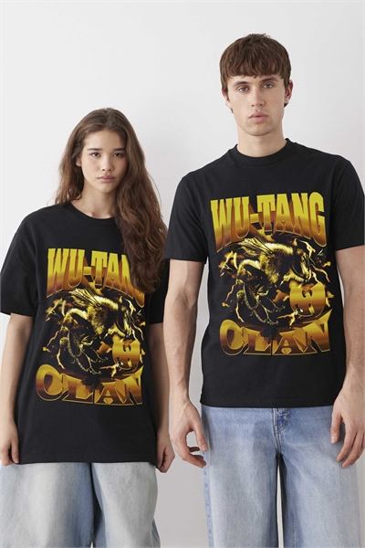 Футболка свободного кроя с золотой пчелой от Wu-Tang Clan артикул 156286525