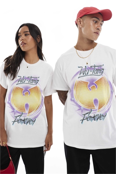 Футболка свободного кроя с принтом Wu-Tang Clan артикул 156286454