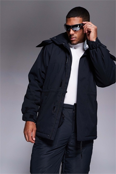 4505 Водоотталкивающая парка для катания на лыжах, черного цвета артикул 134649577