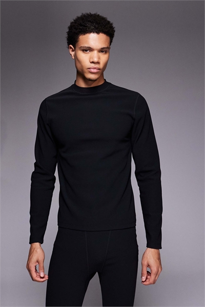 ASOS 4505 — термобелье для катания на лыжах с ребристой флисовой спинкой и высоким воротником, отводящее пот артикул 149631586