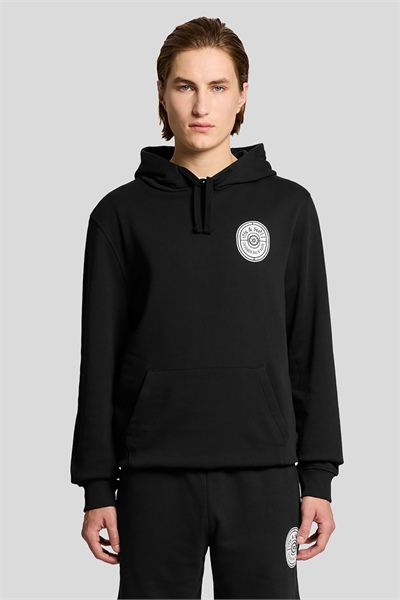 Толстовка с капюшоном и принтом на горловине артикул 156050464