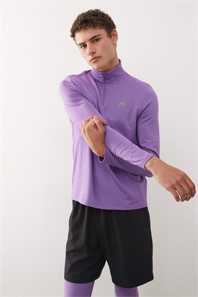 Элитная спортивная кофта с 1/4-й застежкой-молнией артикул 150988681