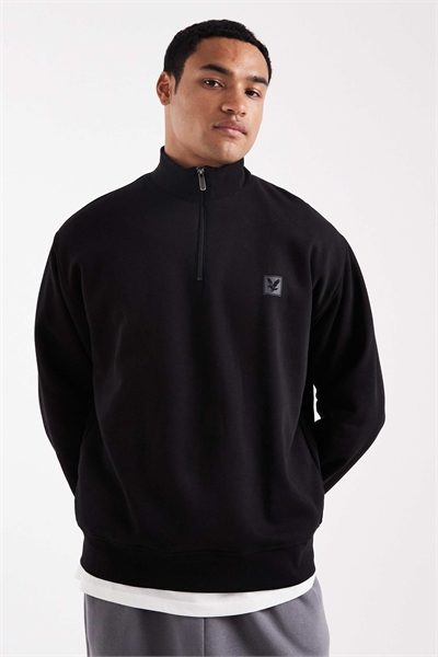 Свитшот с четвертью молнии для дома артикул 150438096