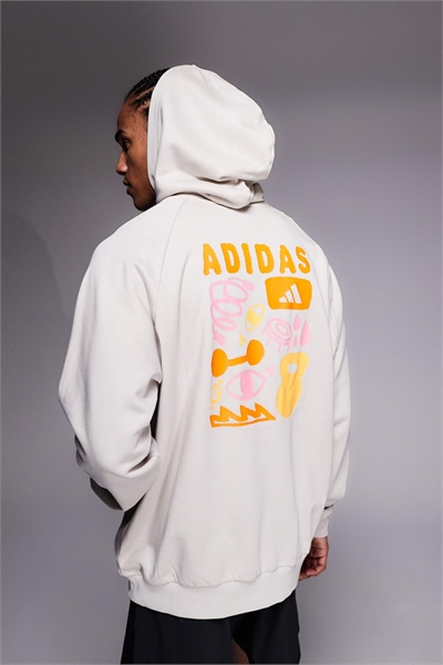 Толстовка adidas Training с многослойным принтом артикул 147263239