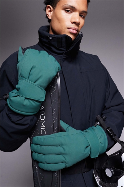 ASOS 4505 Водоотталкивающие лыжные перчатки с салфеткой для очистки очков артикул 150366796