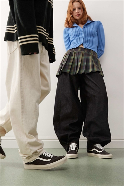 Кроссовки из свиной замши в стиле «Old Skool» артикул 142326416