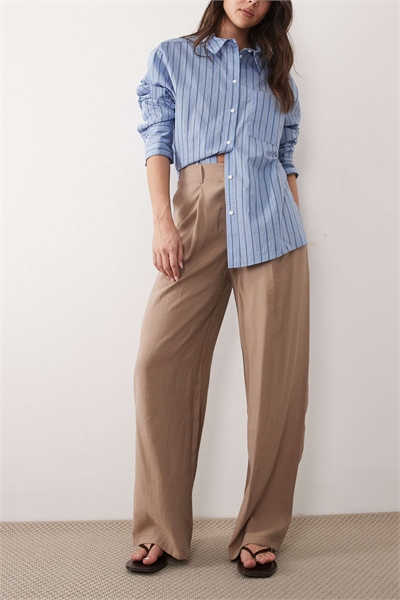 Брюки с широкими брючинами в модальном стиле артикул 155843748