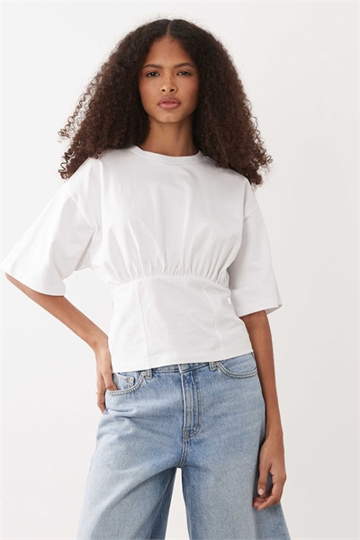 Футболка с завязками на спине и затягивающейся талией артикул 156177340