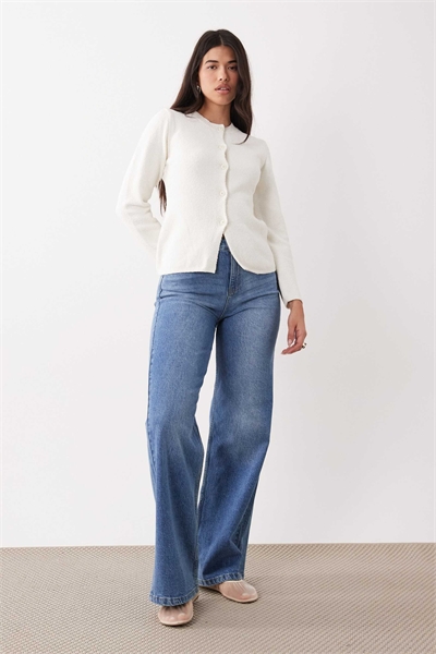 Кардиган из трикотажа с букле, затянутый на талии артикул 156005671