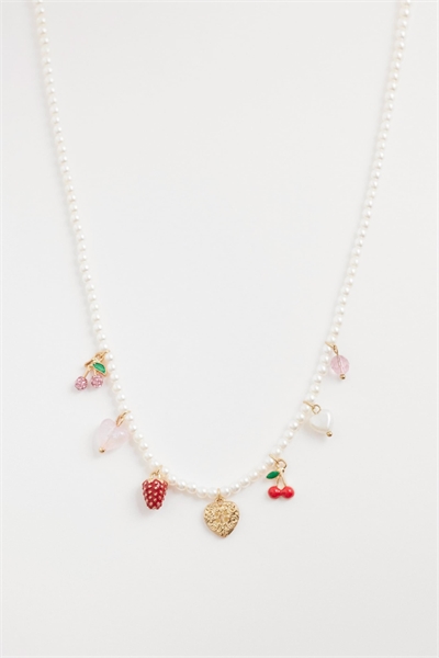 Ожерелье с подвесками в виде фруктов из искусственных жемчужин от Olivia артикул 153723847