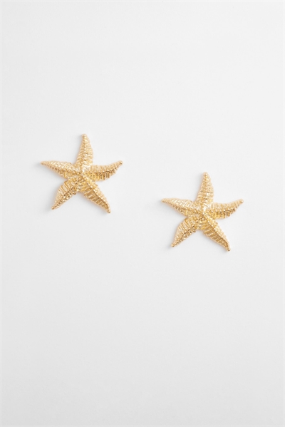 Серьги-гвоздики с изображением морской звезды артикул 153723856