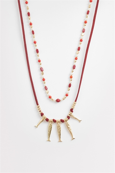 Ожерелье с бусинами «Улов дня» артикул 153723873