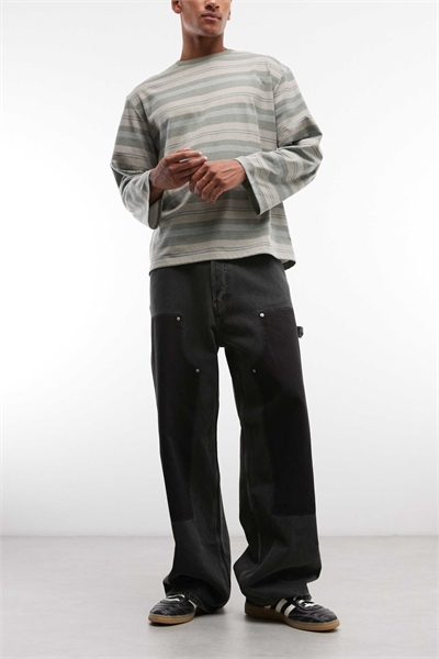 Джинсы-карпентер низкой посадки свободного кроя от Astro с петлями артикул 153576752