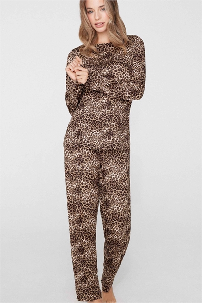 Длинная пижама с принтом в виде животных артикул 156299068