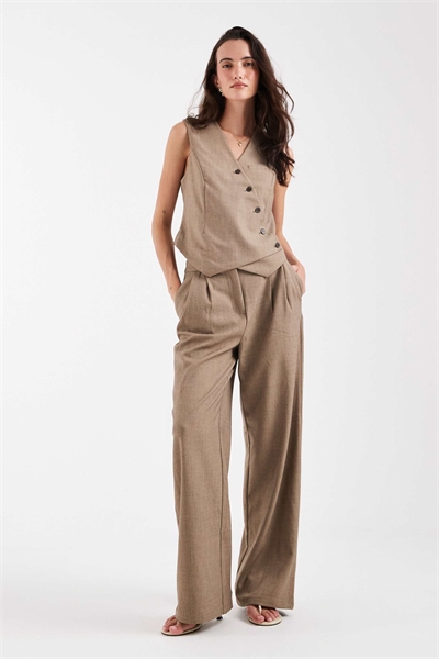 Комплект из брюк с широкими брючинами артикул 153813398