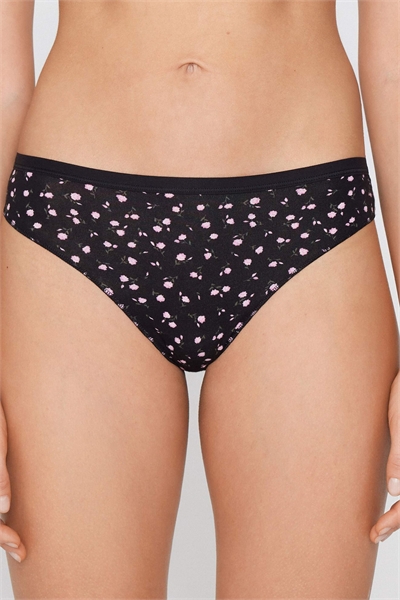 Хлопковые трусики-брифики с принтом артикул 156300922