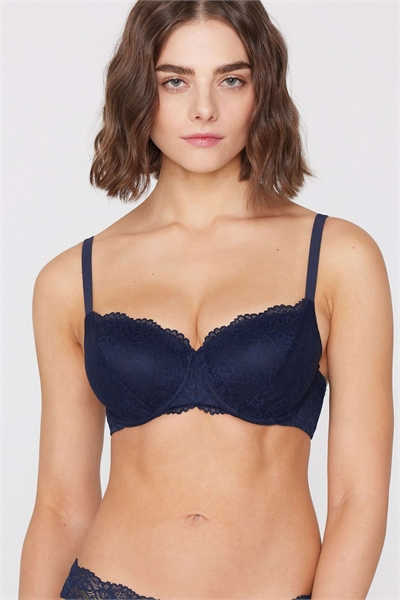 Бюстгальтер-балконет с кружевом, полностью закрывающий грудь, Прага артикул 156298822