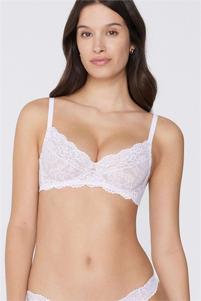Бюстгальтер-балконет из парижского кружева без наполнителя артикул 156298737