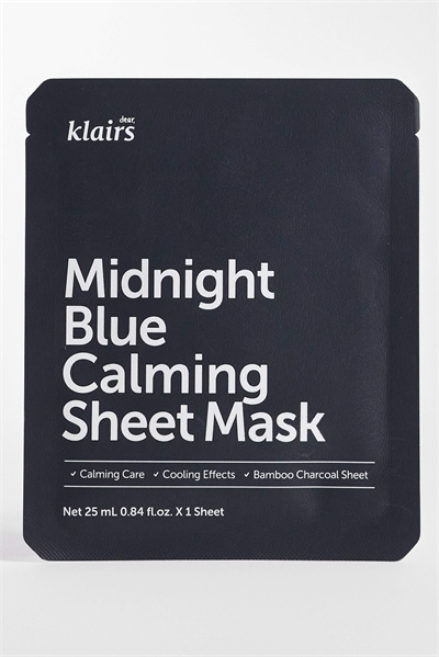 Маска-салфетка Dear Klairs Midnight Blue Calming Sheet Mask, 25 мл артикул 152901416