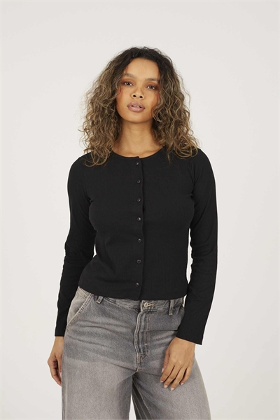 Рубашка с ребристым воротником на пуговицах артикул 156387385