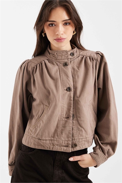 Укороченная винтажная парка артикул 150050200