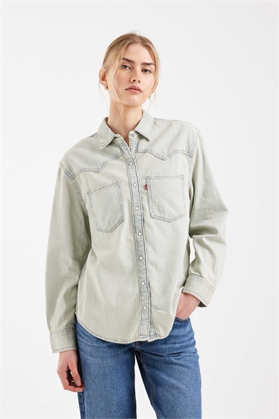 Рубашка из джинсовой ткани Teodora в стиле вестерн артикул 150049781