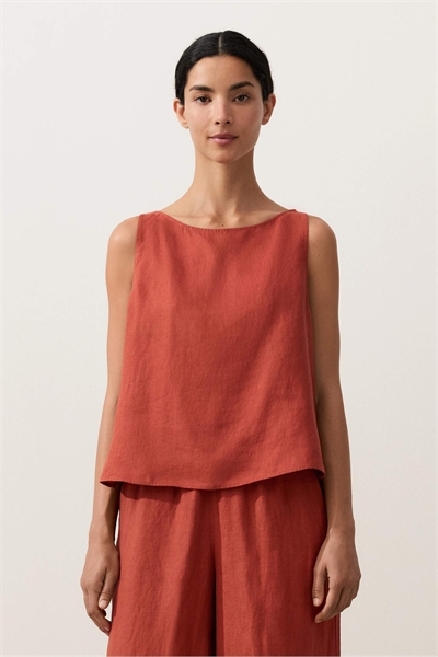 Квадратная блузка из 100% льна артикул 156331110