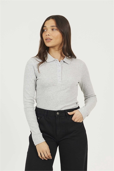 Топ с воротником-стойкой и пуговицами, с ребристой отделкой артикул 156387435