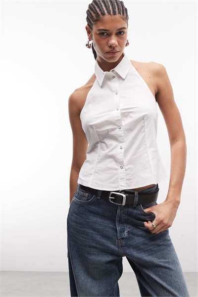 Рубашка без рукавов на пуговицах артикул 154840076