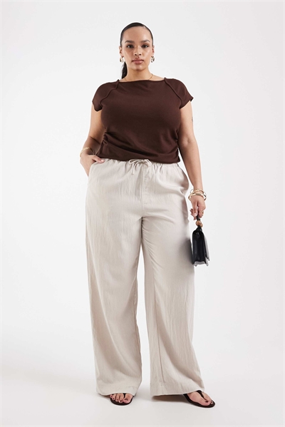 Брюки с широкими штанинами артикул 153716138