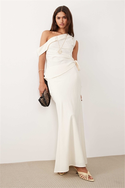 Топ с открытыми плечами и асимметричным кроем от Kallie и юбка макси артикул 154848656