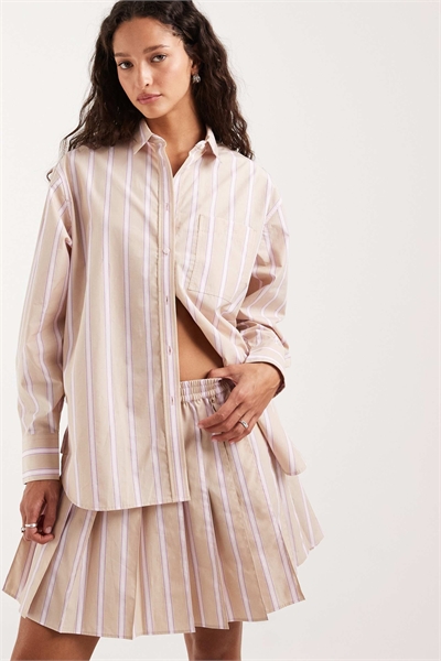 Рубашка в полоску co-ord артикул 155117048