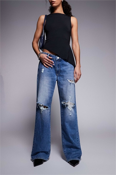 Джинсы Abrand 99 свободного кроя с потертостями артикул 155114497