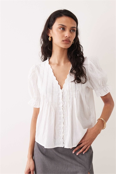 Блузка в стиле бохо с короткими рукавами артикул 155930103