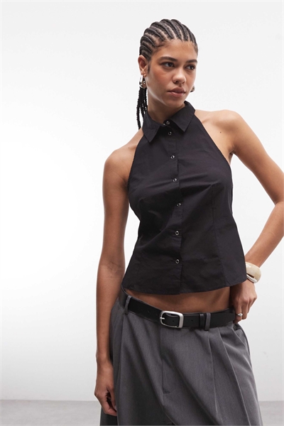 Рубашка без рукавов на пуговицах артикул 154840075