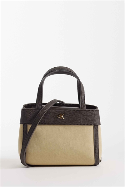 Мини-сумка-тоут из джинсовой ткани с перекрестным ремнем артикул 154172960