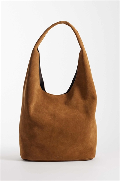 Джинсовая сумка среднего размера из замши свободного кроя артикул 154172979