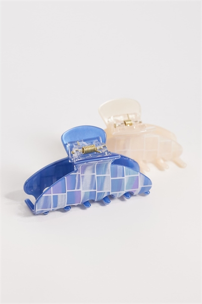 Набор из 2 зажимов для волос из смолы Riviera артикул 154316234