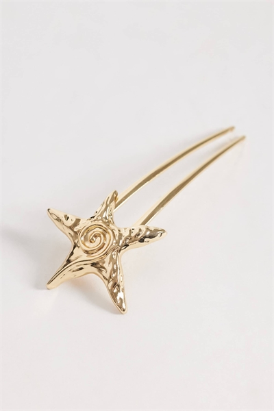 Заколка для волос в виде морской звезды из металла артикул 154316237