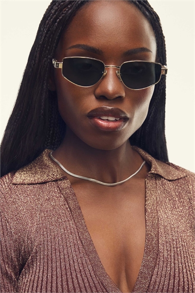 Очки Quay с геометрическим дизайном из металла артикул 152560784