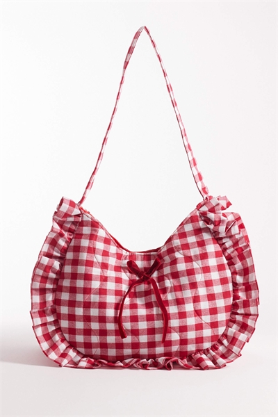 Сумка через плечо с рюшами артикул 152383672