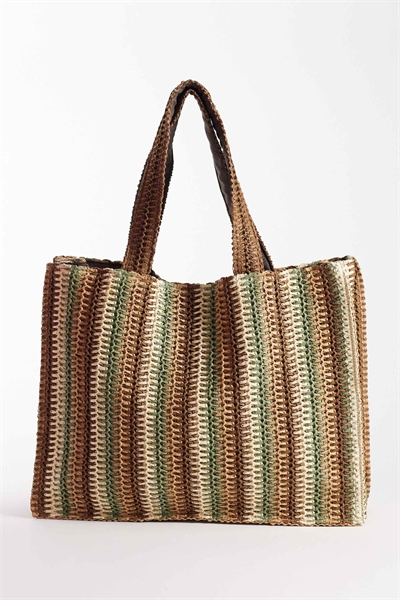 Пляжная сумка из соломы через плечо артикул 152383624