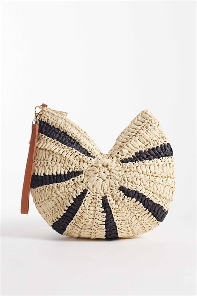 Сумочка-клатч с полосками, связанная крючком артикул 152383661
