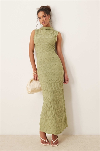 Макси-платье из фактурного джерси артикул 140234104