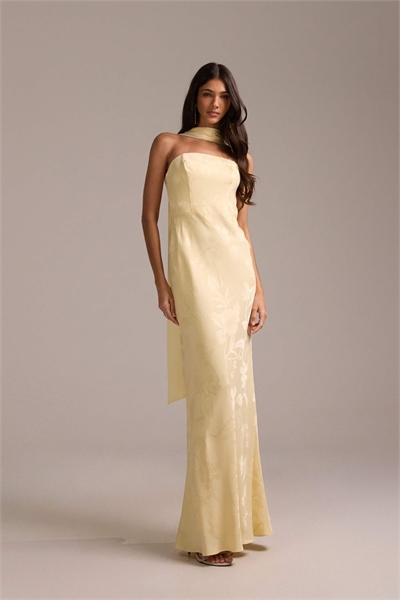 Платье-топ из жаккарда с шарфом для подружек невесты артикул 153527635