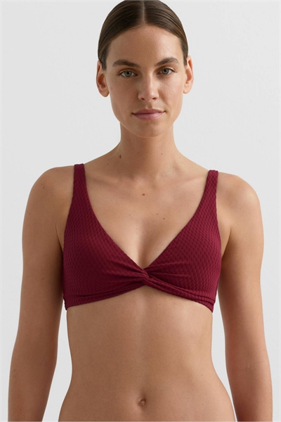 Мини-топ-бикини с жаккардовым принтом на бретелях артикул 154386448